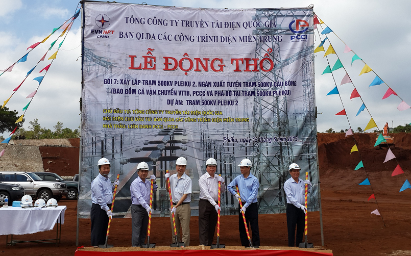 Động thổ gói thầu xây lắp Trạm biến áp 500kV Pleiku 2