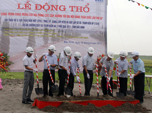Khởi công xây dựng công trình Đường dây và Trạm biến áp - 110kV Quế Võ II – tỉnh Bắc Ninh