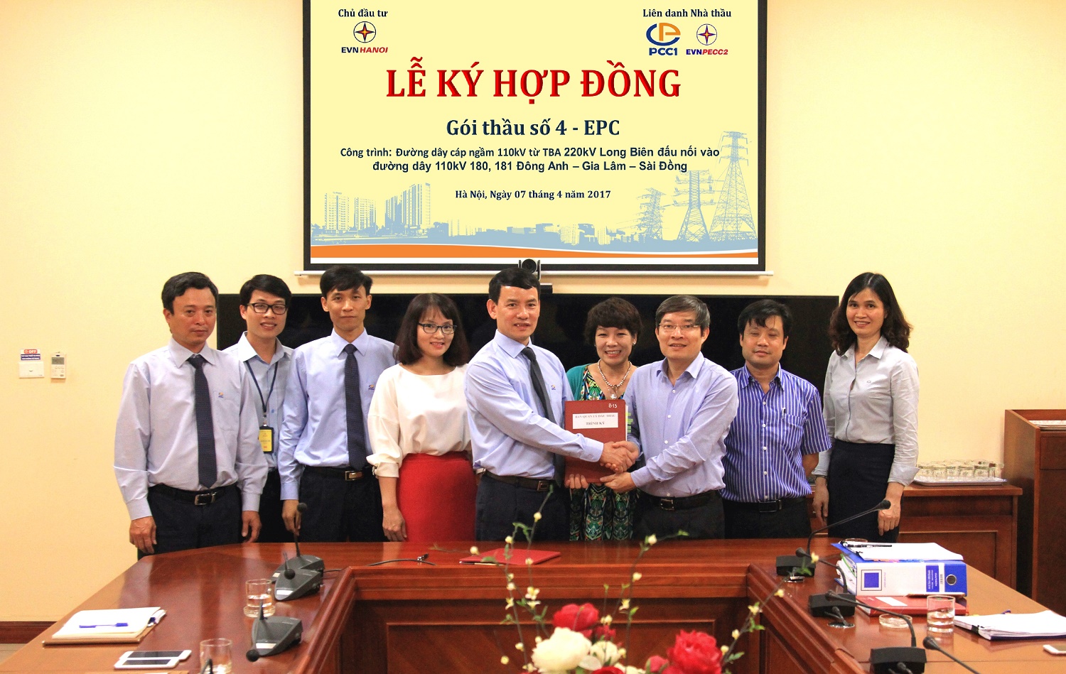 PCC1 ký hợp đồng EPC đường dây cáp ngầm 110kV.