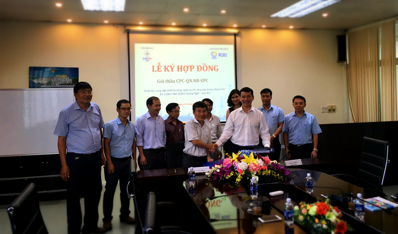 PCC1 ký hợp đồng EPC  ĐZ 110KV TBA 220KV Quảng Ngãi - Núi Bút