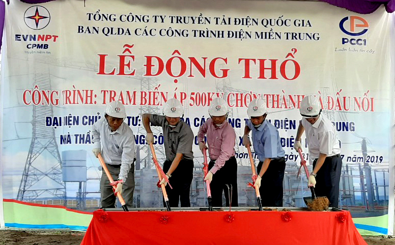 PCC1 commences two construction works “500KV Chon Thanh substation and connector” and “220KV Hai Chau substation”